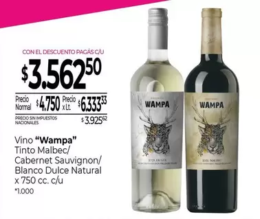 X$ - Vino Tinto Malbec/Cabernet Sauvignon/Blanco Dulce Natural