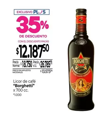 Borghetti - Licor de café