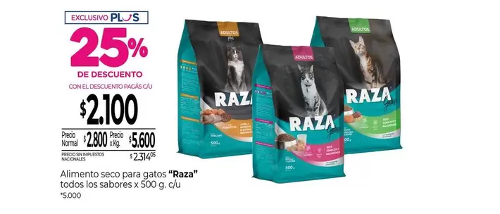 Raza - Alimento seco para gatos