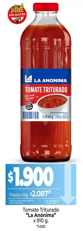 La Anónima - Tomate Triturado