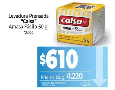 Calsa - Levadura Prensada