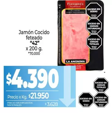 42 - Jamón Cocido feteado