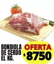 BONDIOLA DE CERDO EL KG.