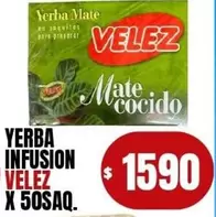 Velez - YERBA INFUSION X 50SAQ