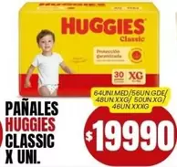 Huggies - PAÑALES CLASSIC X UNI.