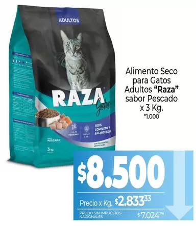 Raza - Alimento Seco para Gatos Adultos