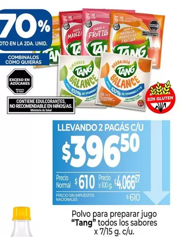 Tang - Polvo para preparar jugo