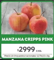 X$ - MANZANA CRIPPS PINK