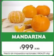 X$ - MANDARINA