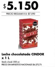 Cindor - Leche chocolatada