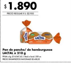 Lactal - Pan de pancho/ de hamburguesa