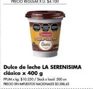 X$ - Dulce de leche cl
uevo sico