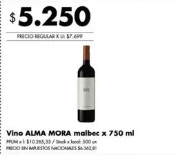 Alma Mora - Vino malbec