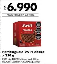 Swift - Hamburguesa clásica
