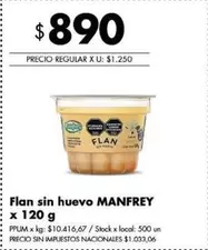 Manfrey - Flan sin huevo