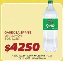 Sprite - GASEOSA LIMA LIMÓN