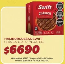 Swift - HAMBURGUESAS CLÁSICA