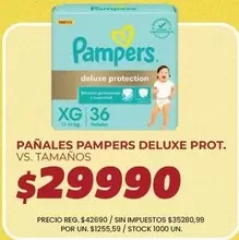 Pampers - PA ilde{N}ALES DELUXE PROT. VS. TAMA ilde{N}OS