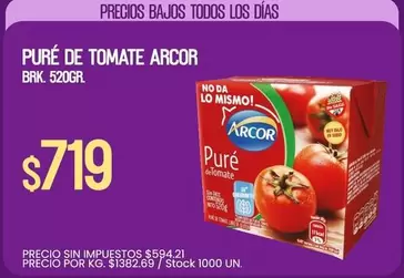 Arcor - PURÉ DE TOMATE