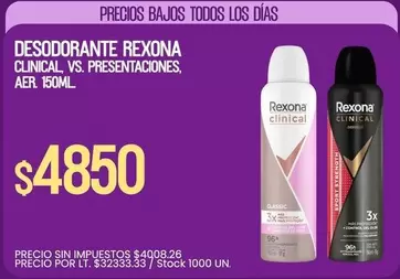 Rexona - DESODORANTE CLINICAL