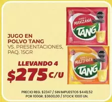 Tang - JUGO EN POLVO
