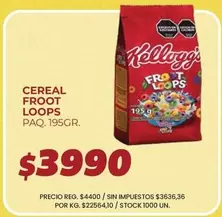 Kellogg's - CEREAL FROOT LOOPS