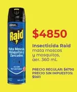 Raid - Insecticida mata moscas y mosquitos