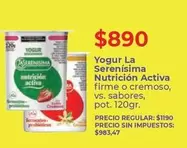 La Serenísima - Yogur Nutrición Activa