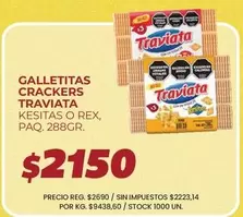 Traviata - GALLETITAS CRACKERS