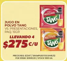 Tang - JUGO EN POLVO