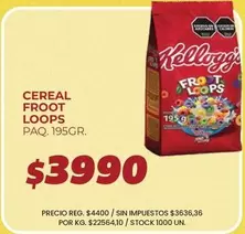 Kellogg's - CEREAL FROOT LOOPS