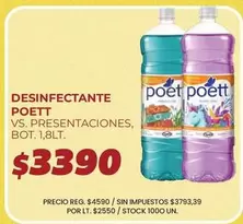 Poett - DESINFECTANTE