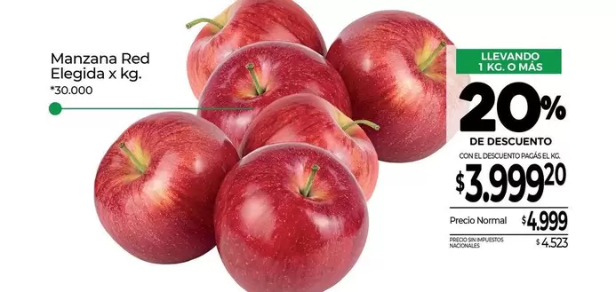 X$ - Manzana Red Elegida