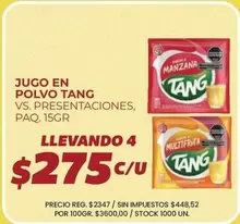 Tang - JUGO EN POLVO