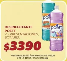Poett - DESINFECTANTE