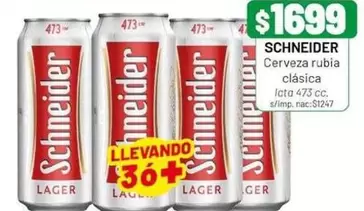 Schneider - Cerveza rubia clásica