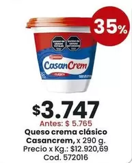 Casancrem - Queso crema clásico