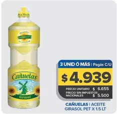 Cañuelas - Aceite Girasol