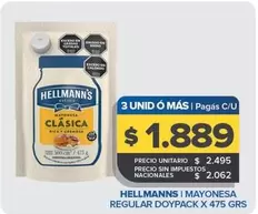 Hellmann's - Mayonesa Regular Doypack