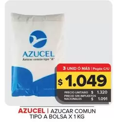 Azucel - Azucar Comun Tipo A Bolsa
