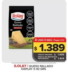 Ilolay - Queso Rallado Display