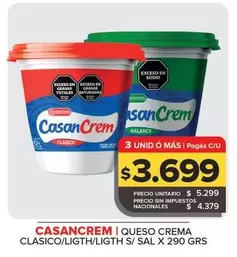 Casancrem - Queso Crema Clasico