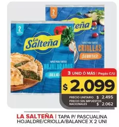 La Salteña - Tapa P/Pascualina Hojaldre