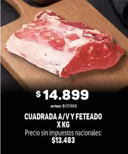 CUADRADA A/V Y FETEADO