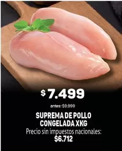 Suprema de Pollo Congelada
