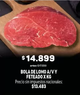 X$ - BOLA DE LOMO A/V Y FETEADO
