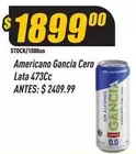 Gancia - Americano Cero Lata 473Cc