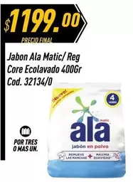 Ala - Jabon Matic/ Reg Core Ecolavado 400Gr Cod. 32134/0