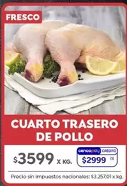 X$ - CUARTO TRASERO DE POLLO