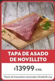 X$ - TAPA DE ASADO DE NOVILLITO